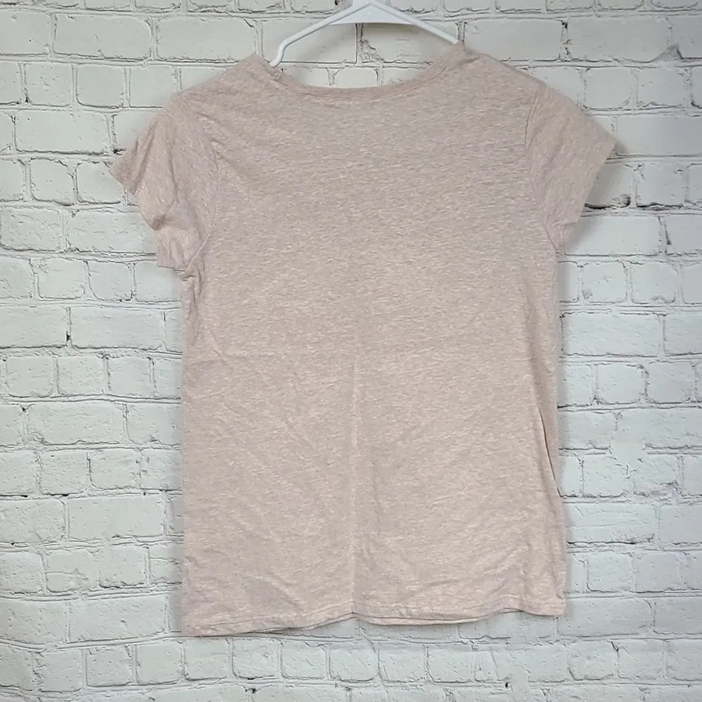 Girls Princess Glitter Tee XL 14 Pink Crown Graphic T Shirt Sparkly Cute